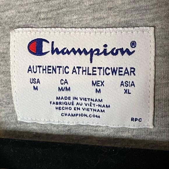 Champion Camo Pullover Crewneck Sweatshirt | Gray | Size Medium - Picture 4 of 5